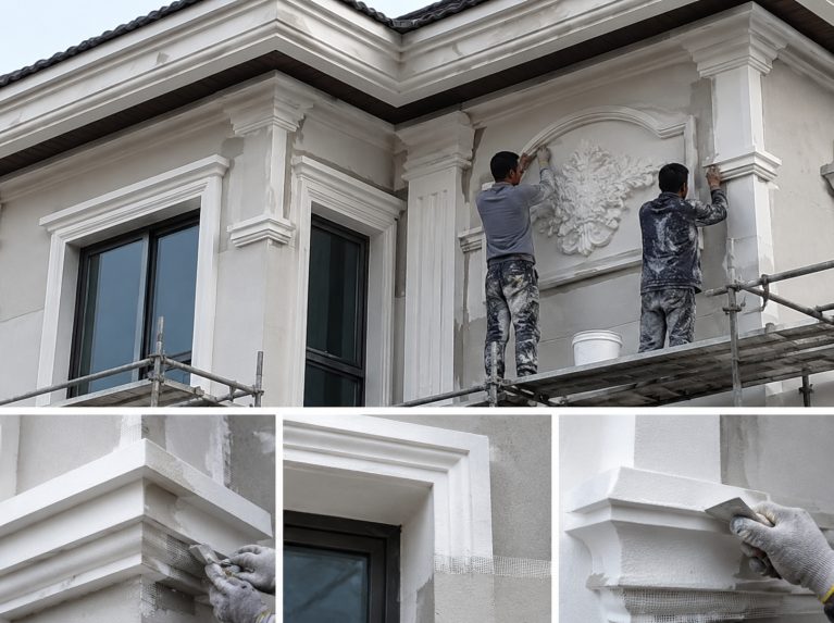 策勒县外墙EPS装饰线条与浮雕构件